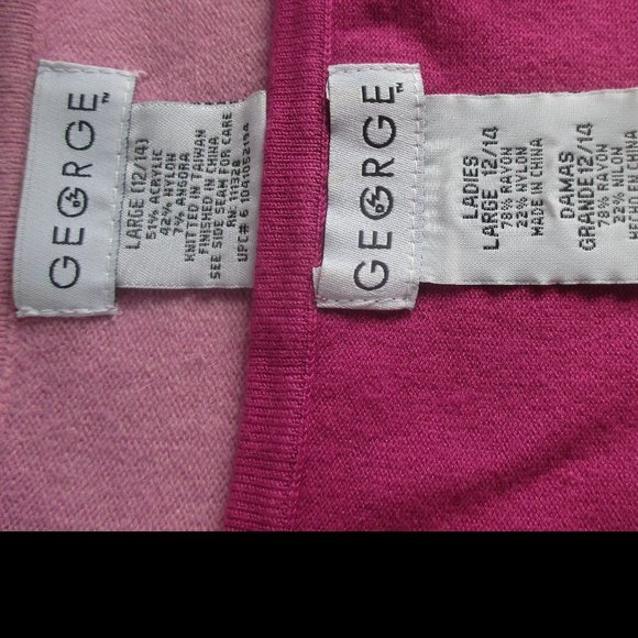 Vintage George Floral Beaded Sweater Set. Size L(12/14) - Picture 7 of 11